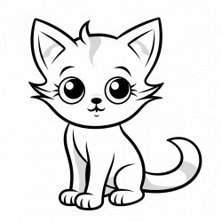 a simple cat with bog beautiful eyes