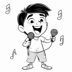 a person singing