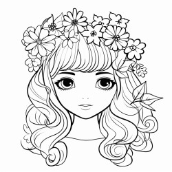 girl in flower crown