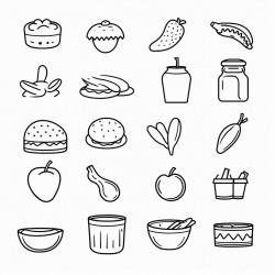 a food line out icons