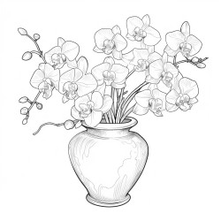 orchidee in einer vase