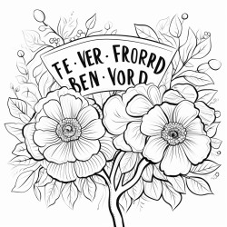 coloring page that features the quote you are stronger than you think and flowers