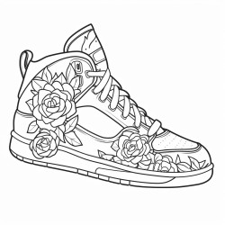 a basketball shoe inspired by the ocean with waves and sea creatures