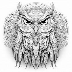 owl mandala art