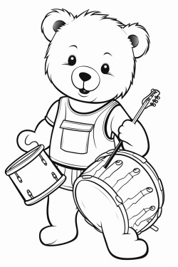 teddy bears that are in a band