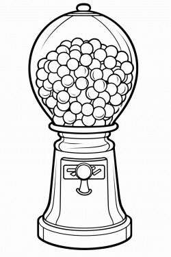 gumball machine with 50 gumballs