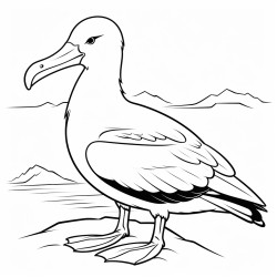 a cute icelandic albatross