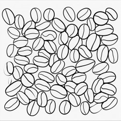 coffee beans pattern