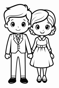 homme et femme avec un bb dans les bras