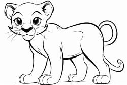 playing cute panther
