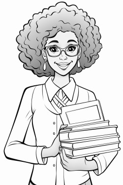 beautiful african american female high school student smiling and holding her books