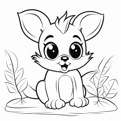 a cute maqaruaq  coloring bookvector white background black and white black drawing