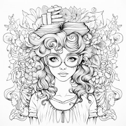 mujer joven llendo ala escuela  cuerpo completo