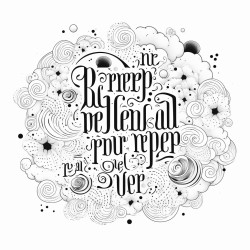 inspirational motivational quotes with bubble type letters and pretty filler images around words