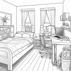 with no shading shade a semi thick lined teenage coming of age bedroom