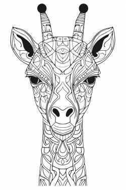 giraffe mandala