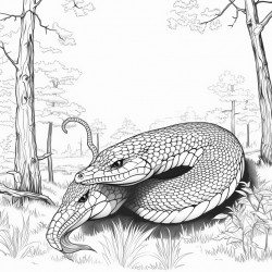 snake in forest