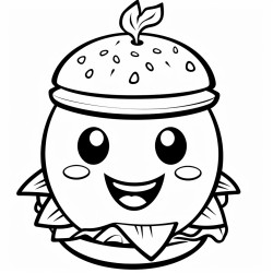 a cheerful hamburge