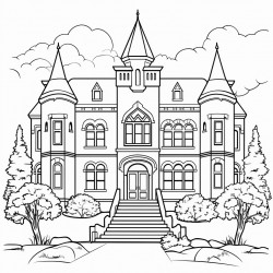 college building surrounded by garden