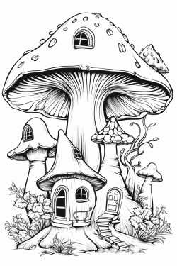 fantasy mushroom house