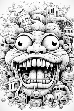 acid trip graffiti art