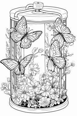 a depleted uranium hexafluoride cylinder with butterflies