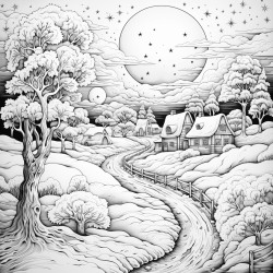 night sky in the winter