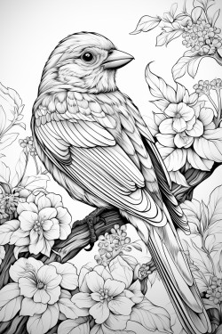 a brilliantly vibrant bird