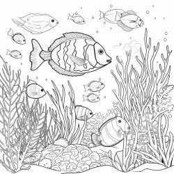 oloring many small details underwater world