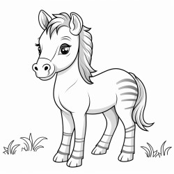 cute baby quagga