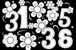 crear con numeros para coloriar