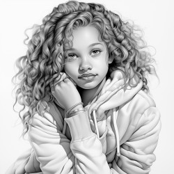 a little girl with arms crossed