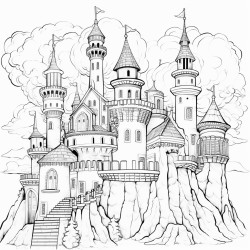 a fantasy air castle
