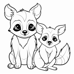 deer with panda