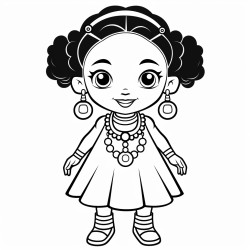 black girl beads