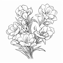 freesia flowers