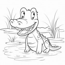 cute alligator