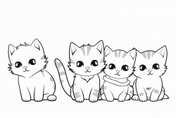 exactly 6 kittens playing