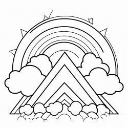 a tartigrade in the sun with a pointed rainbow