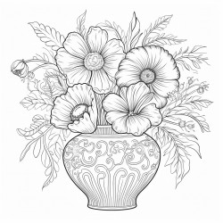 vase with flowers