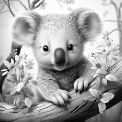 a really cute koala