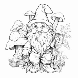 oak tree fantasy garden gnome baby