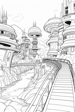 modern town in the future