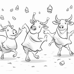 dancing cows