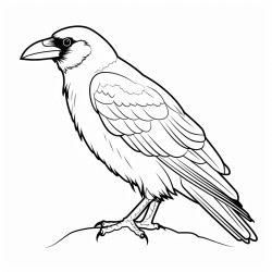 a cute icelandic raven