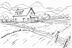 house in the field