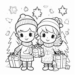 christmas coloring page for adults
