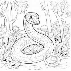 snake in forest