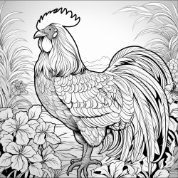 rooster crowing