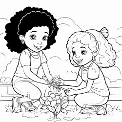 black girls playing
